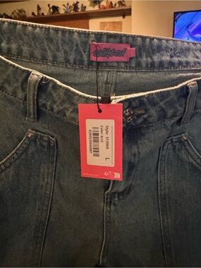 Edikted Light Blue Denim Jeans - Edikted